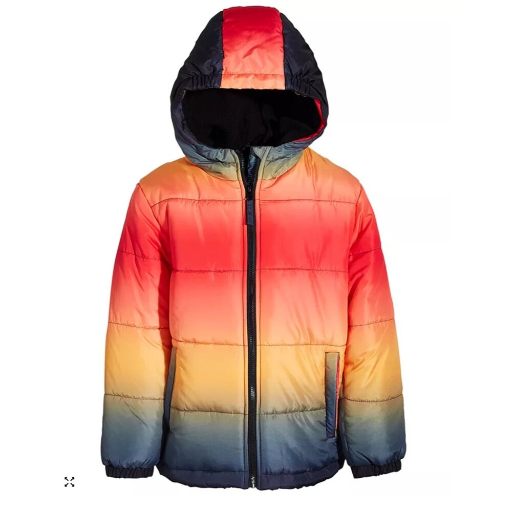 S Rothschild & CO Big Boys Hooded Ombré Bubble Puffer Jacket L-14/16